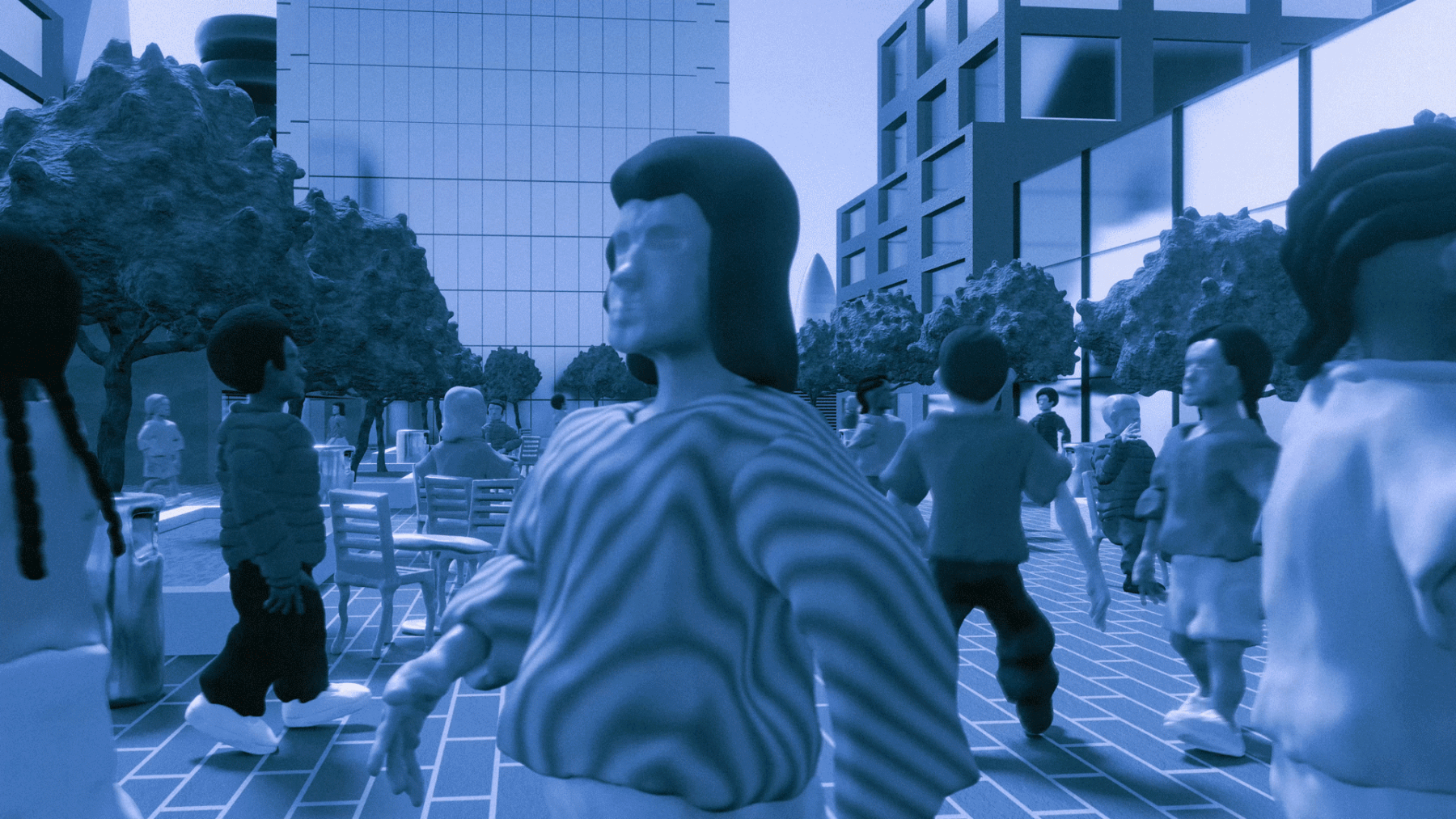 Rey Velasquez Sagcal's illustration for "The Limits of Heat Resilience" by Pope L. Moseley