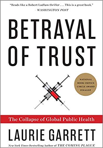 Betrayal of Trust book cover by Laurie Garrett