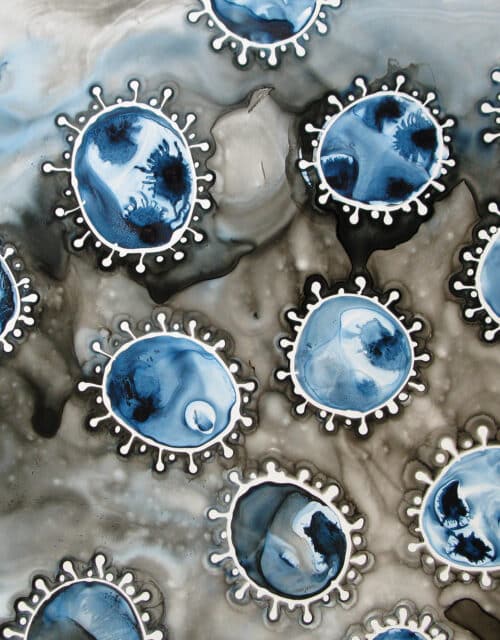 Close up of Corona Cells by Indigo