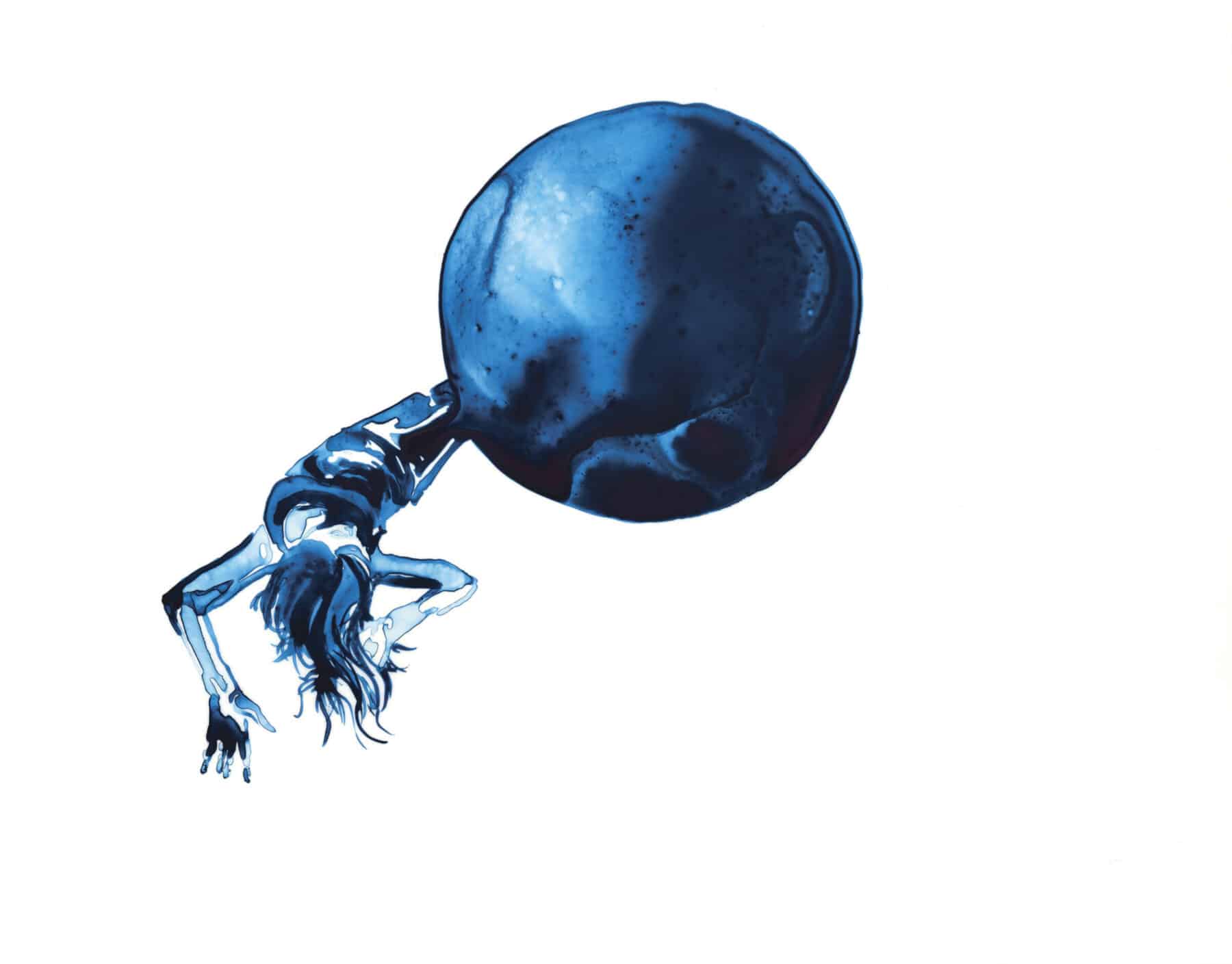 Lia Halloran, WS116, 2016, ink on Dura-Lar, 11 x 14 inches.