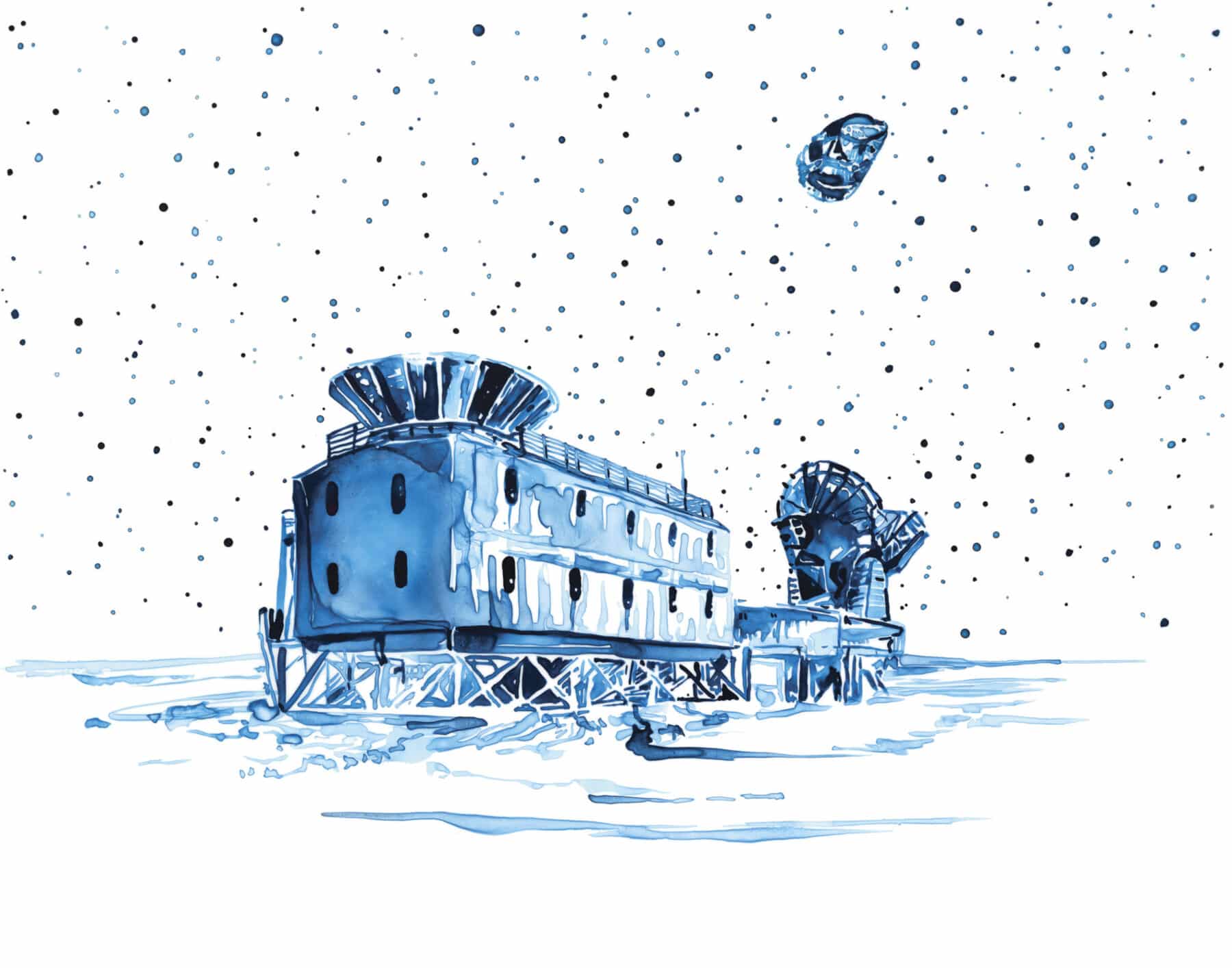 Lia Halloran, WS403, 2022, ink on Dura-Lar, 11 x 14 inches.