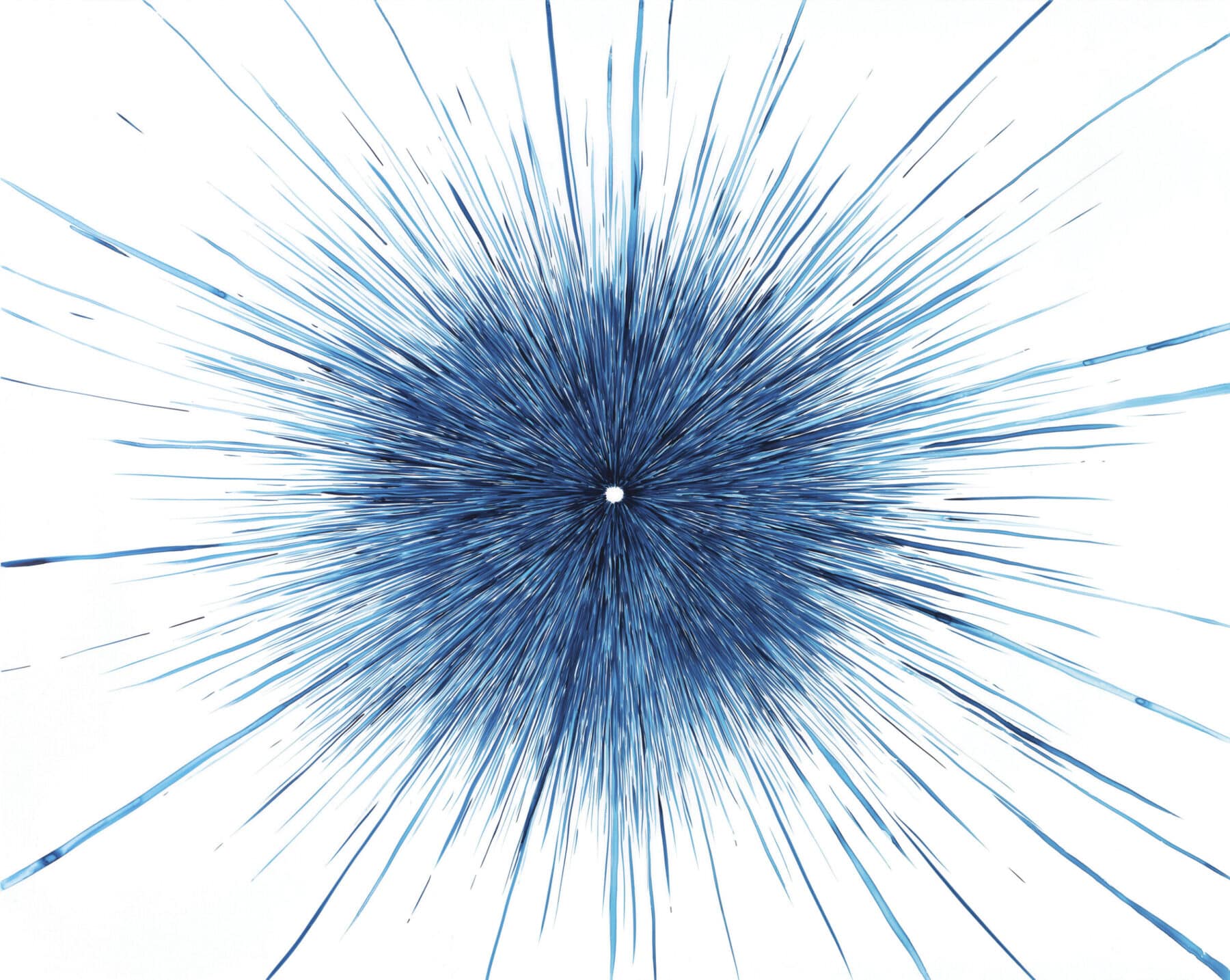 Lia Halloran, WS598 Everything in Our Universe, 2023, ink on Dura-Lar, 42 x 52.5 inches.