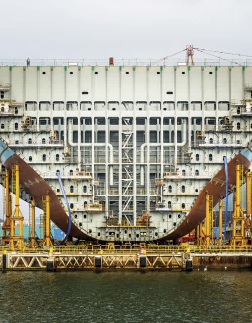 Alastair Philip Wiper, "Maersk Triple E Container Ship Under Construction"