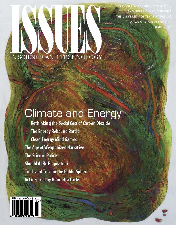 Issues Summer 2017 Climate and Energy Front Cover
